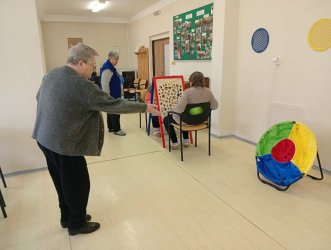 Pohybové aktivity klientov v ZSS Rimava s podporou dobrovoľníkov